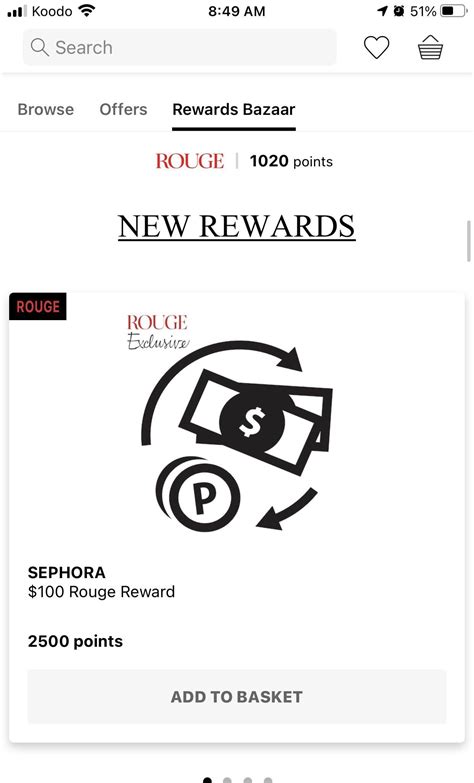 $ 100 rouge rewards.